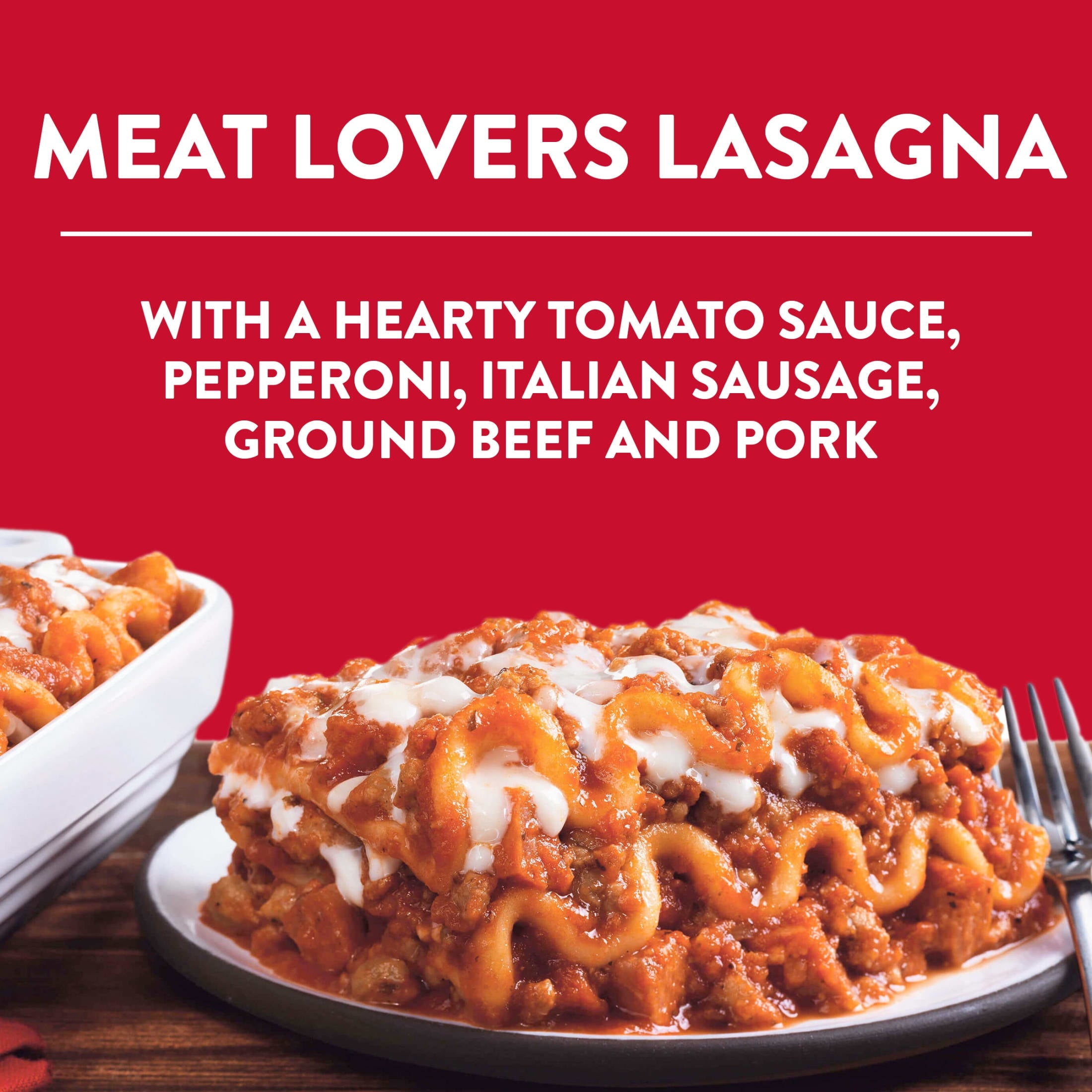 Stouffer's Meat Lovers Lasagna Family Size Ready Dinner Boxed Food Meal, 34 oz (Frozen)