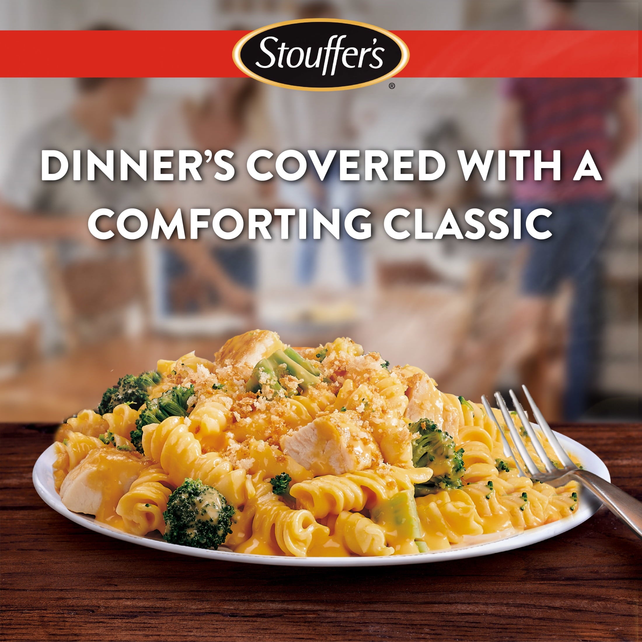 Stouffer's Chicken and Broccoli Pasta Bake Family Size Frozen Meal, 40 oz (Frozen)