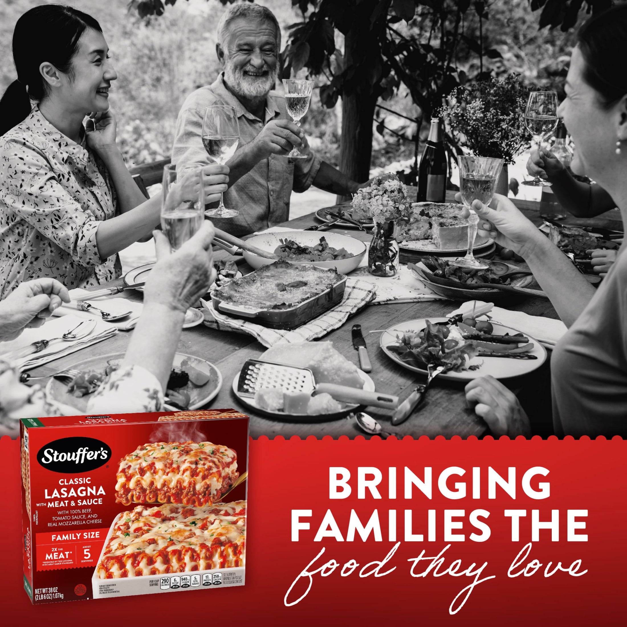 Stouffer's Family Size Lasagna with Meat & Sauce Frozen Meal