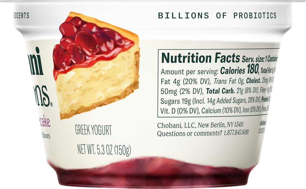 Chobani Creations Cherry Cheesecake 5.3 Oz Cup