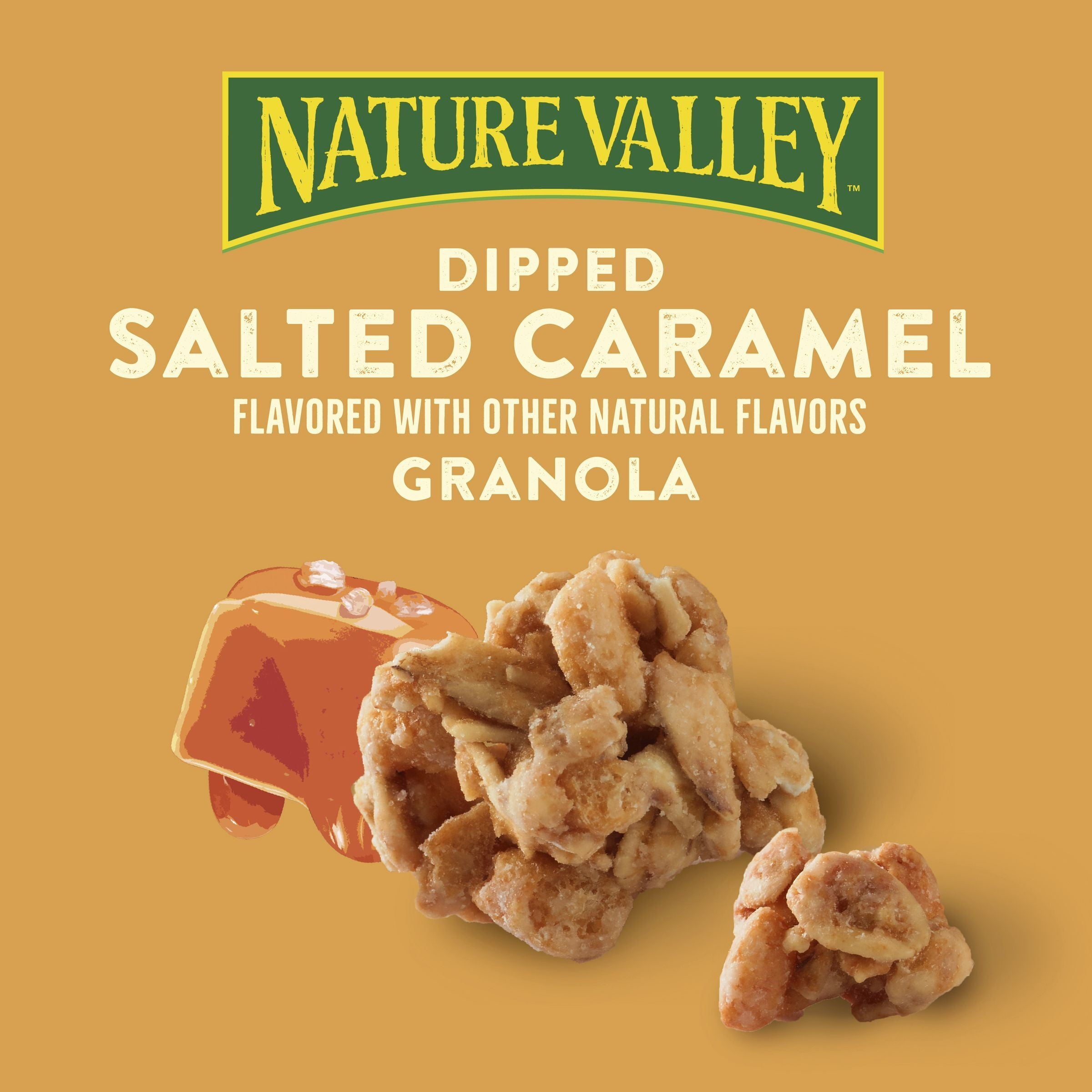 Nature Valley Granola, Dipped Salted Caramel Flavored, 9g Protein, 11 oz